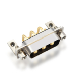 high current power connector solder pin angled 3w3 connector
