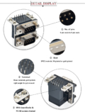 db9 serial port connector|Panel mount stacked male to male db9 serial ...