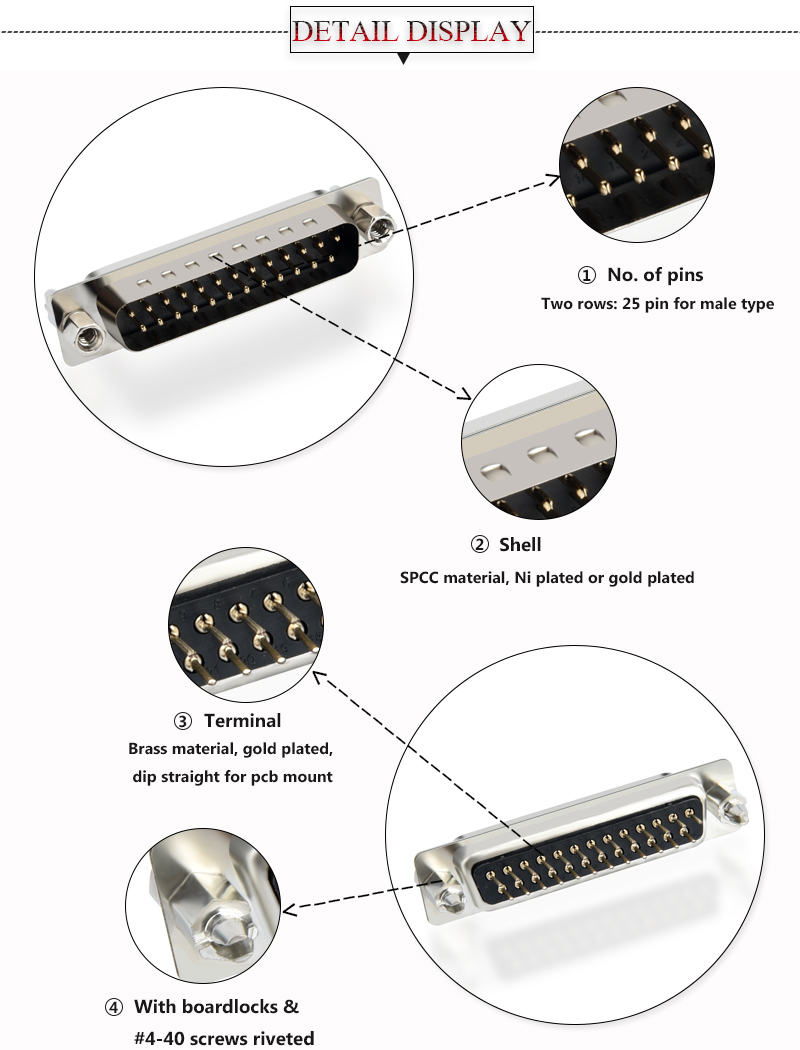 25 pin sub d connector