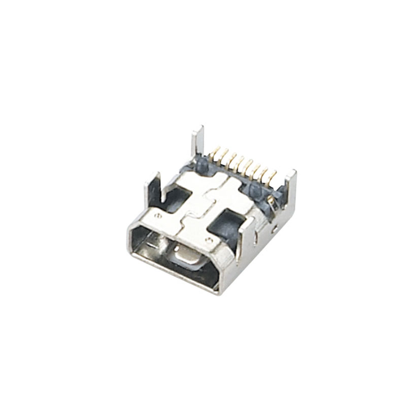 usb charging |vertical mini usb charging port with 8 pins USB-8BS