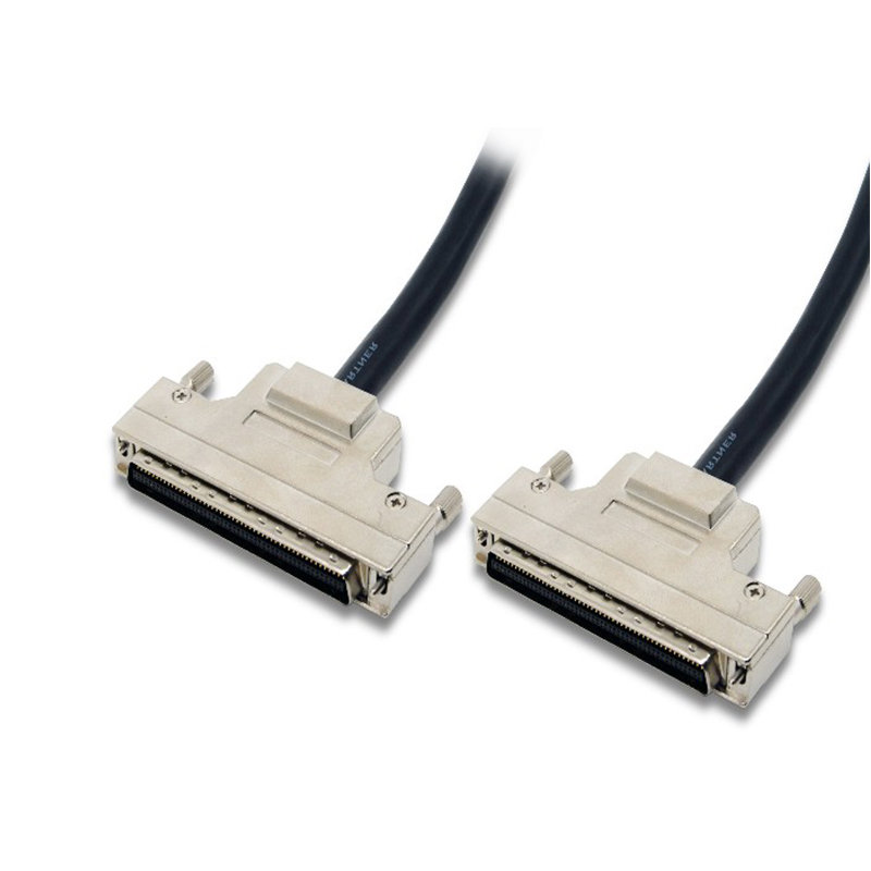 Industrial control SCSI 100PIN cable (SCSI- 100) scsi port and metal hoods