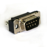 LCP dip straight db 9 male connector with gold plating