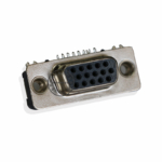 high quality LCP right angle  famale vga 15 pin connector