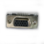 LCP right angle  female vga connector 15 pin with fork