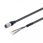 8 pin female Connectors to Free Leads high flexible shielded cable