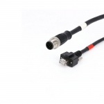 M12 8pin to RJ45 with lock screw industrial ethernet cable cat6