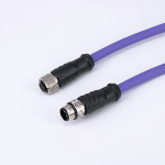 m12 5pin cable 180 degree A code male to female cable